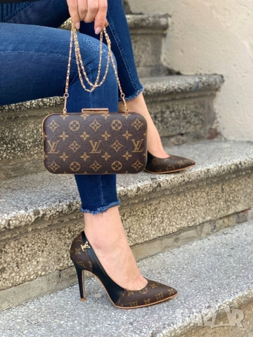 обувки на ток louis vuitton, снимка 2 - Дамски обувки на ток - 51455391