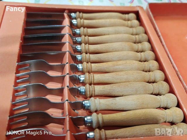 Комплект прибори за хранене Боженци, снимка 3 - Антикварни и старинни предмети - 53469672