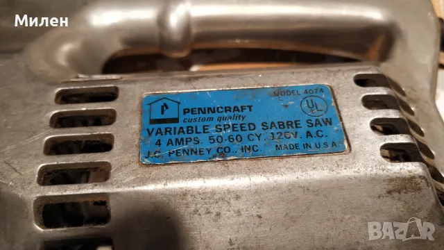 ретро метално зеге 120 волта Penncraft made in USA, снимка 2 - Други инструменти - 47741081
