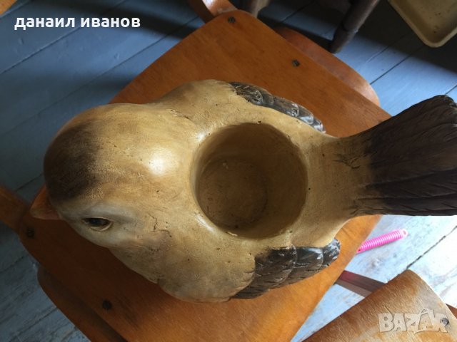 КАШПА /саксия/птичка/41Х25Х25, снимка 4 - Статуетки - 17774921