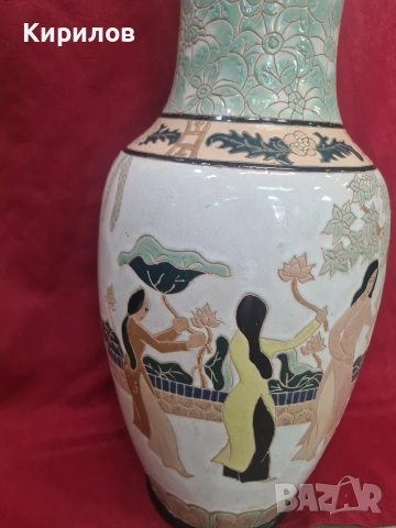 Голяма Стара Порцеланова Ваза! , снимка 6 - Антикварни и старинни предмети - 52980807