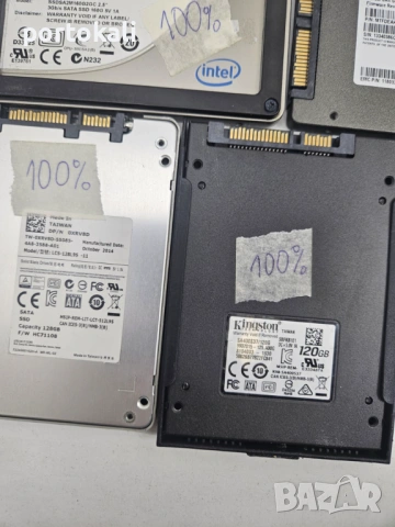 2.5" inch SSD SATA 128GB 256GB Intel Kingston Samsung Crucial Toshiba, снимка 6 - Твърди дискове - 53535691