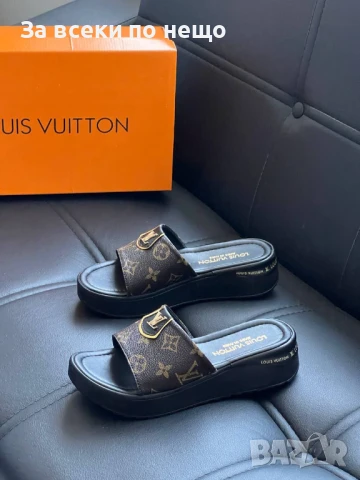 Louis Vuitton Дамски Чехли Луис Витон Код E448, снимка 3 - Чехли - 50503232