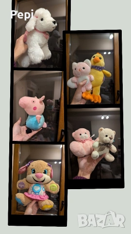 плюшени и интерактивни играчки 3-6 евро 