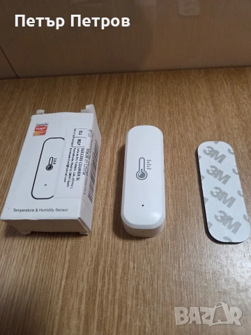 Tuya Wi-Fi смарт сензор за температура и влажност.  