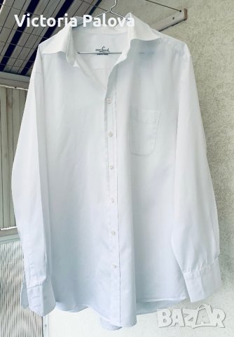 Безупречна бяла риза VAN LAACK business , снимка 9 - Ризи - 39316133
