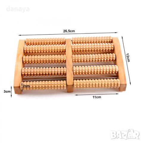 3698 Дървен масажор за крака, снимка 4 - Други стоки за дома - 40601573