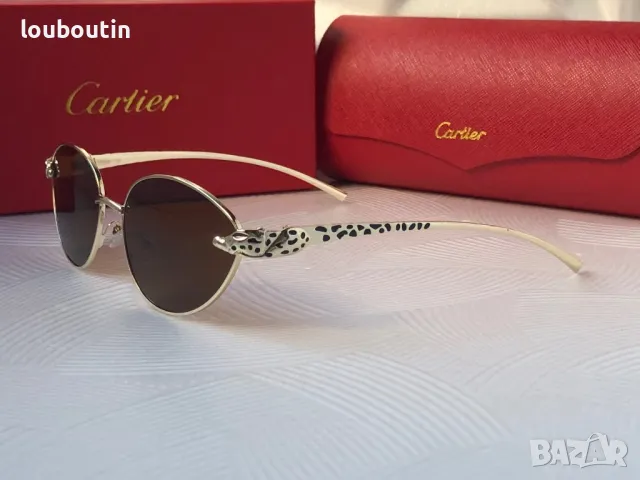 Cartier 2024  дамски слънчеви очила елипса кръгли овални, снимка 12 - Слънчеви и диоптрични очила - 48003086