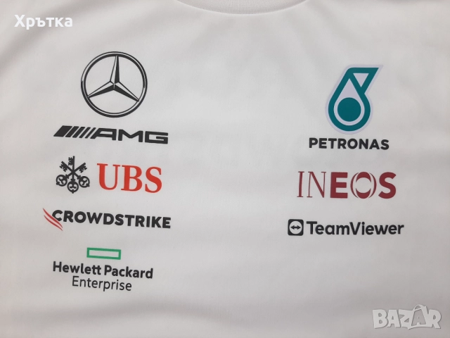 Mercedes AMG F1 Team - Оригинална мъжка тениска размер L, снимка 8 - Тениски - 52939168