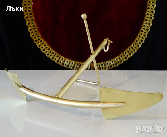 Бронзова морска котва 24 см. , снимка 3 - Антикварни и старинни предмети - 51595353