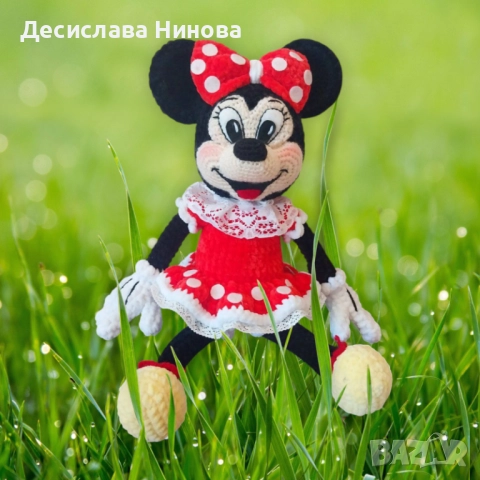 Мини Маус-ръчна изработка-45см, снимка 12 - Плюшени играчки - 42915035