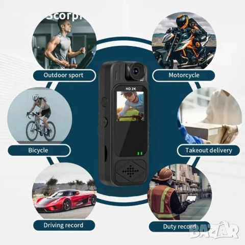 2K екшън камера + 32 GB карта памет, снимка 5 - Екшън - 52046194