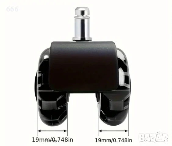 колелце за офис стол., снимка 9 - Столове - 51270230