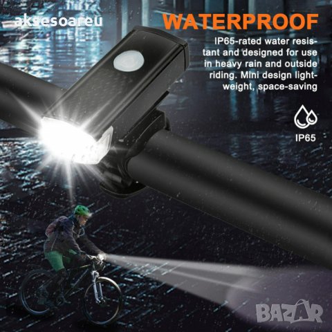 Предна акумулаторна светлина за велосипед USB MTB шосеен фар за планинско колоездене Фенер фар за ве, снимка 5 - Аксесоари за велосипеди - 38396391