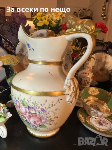 C. Tielsch and Company (C.T.) cobalt mark, Waldenburg – Altwasser, Germany (Poland). 1870 Код P1729, снимка 5 - Вази - 52970127