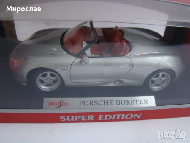 1:18 MAISTO PORSCHE BOXSTER ИГРАЧКА МОДЕЛ КОЛИЧКА, снимка 2 - Колекции - 48210073