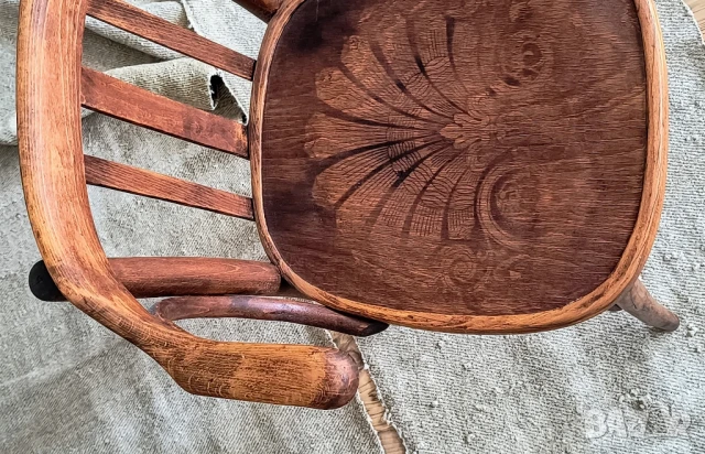 Стар Стол /  Стар Виенски стол, снимка 6 - Столове - 50443607