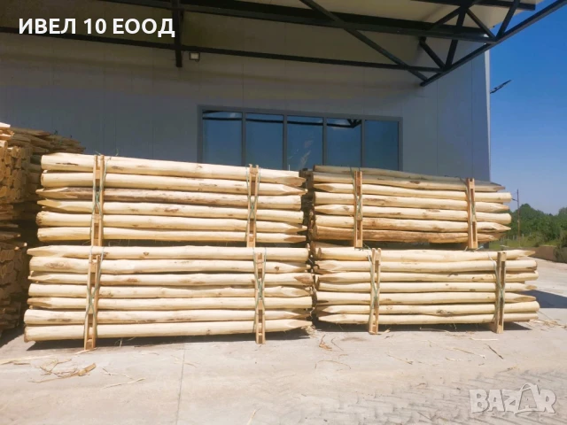 Дървени колове от акация, шлайфани колове,греди ,дъски и  дърва за огрев , снимка 8 - Други стоки за дома - 11413654