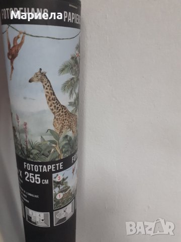 Фототапет за детска стая "джунгла" - фототапет животни в джунглата 360х255см, снимка 5 - Облицовки - 36603378