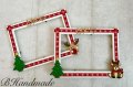 Ръчно изработени, коледни рамки за снимки - 10/15 и 13/18, снимка 3