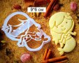 Момиченце русалка пластмасов резец форма фондан тесто бисквитки, снимка 1 - Форми - 27264595