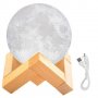 Нощна лампа с формата на луна – малка, диаметър 8 см., снимка 1 - Други - 39867731