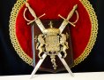 Пано за стена герб с корона,лъв,меч., снимка 1 - Пана - 38493345