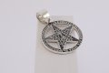 Сребърен медальон пентаграм №13403, снимка 2
