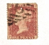 Червено пени,1858-64 г.кралица Виктория., снимка 2