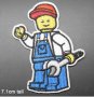 LEGO Boy момче конструктор лего строител апликация за дреха дрехи самозалепваща се