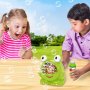 Детска играчка за сапунени балочнета с формата на жаба, снимка 2