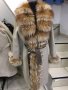 Дамско луксозно палто кашмир вълна лисица код 104