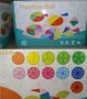 Фракционен диск. Fraction disc Дървена игра геометрия за деления и обучение, снимка 11