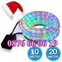 Многоцветен светещ коледен маркуч 20 м + контролер, снимка 2