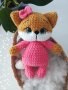 Плетена играчка лисичка, снимка 2