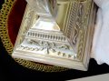 Посребрен свещник,глава на Овен,барок,590 гр. , снимка 7