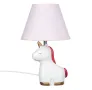 Детска настолна лампа, 3D еднорог, 19x19x31см, Бяла, снимка 1