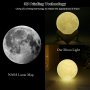 3D лампа със стойка Луна с активиране чрез почукване, снимка 7