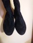 Дам.ботуши-/изк.велур/-чизми-№39-цвят-черен. Закупени от Италия., снимка 3