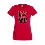 Дамска тениска Свети Валентин Love Dog Paw, снимка 5