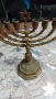бронзов свещник менора, снимка 2