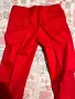 Червен дамски памучен панталон, снимка 3