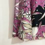 Маркова макси еластична разкроена пола с фина подплата в пастелно розово на цветя, снимка 2