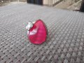 дамски пръстен Розов Камък с пеперуда от Израел, снимка 2