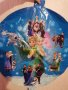 Елза и Анна всички герои ледено замръзнало Кралство кръгъл парти фолио фолиев балон хелий или въздух, снимка 1 - Други - 32487788