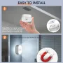 LADYSONS Вътрешни лампи със сензор за движение, безжични LED, 4 броя, снимка 4