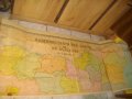 1960г-196х69см-"Административна Карта на България"-Географска-Книжна-Голяма-, снимка 8