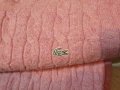 Lacoste 100% Baby Alpaca дамски пуловер в розово М размер, снимка 3