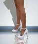  Обувки на ток - бяла кожа - FL88, снимка 1 - Дамски обувки на ток - 32008854