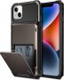 Нов Удароустойчив калъф за телефон с джоб за карти iPhone 14 / 14 Plus Айфон Защита , снимка 1 - Калъфи, кейсове - 38323049